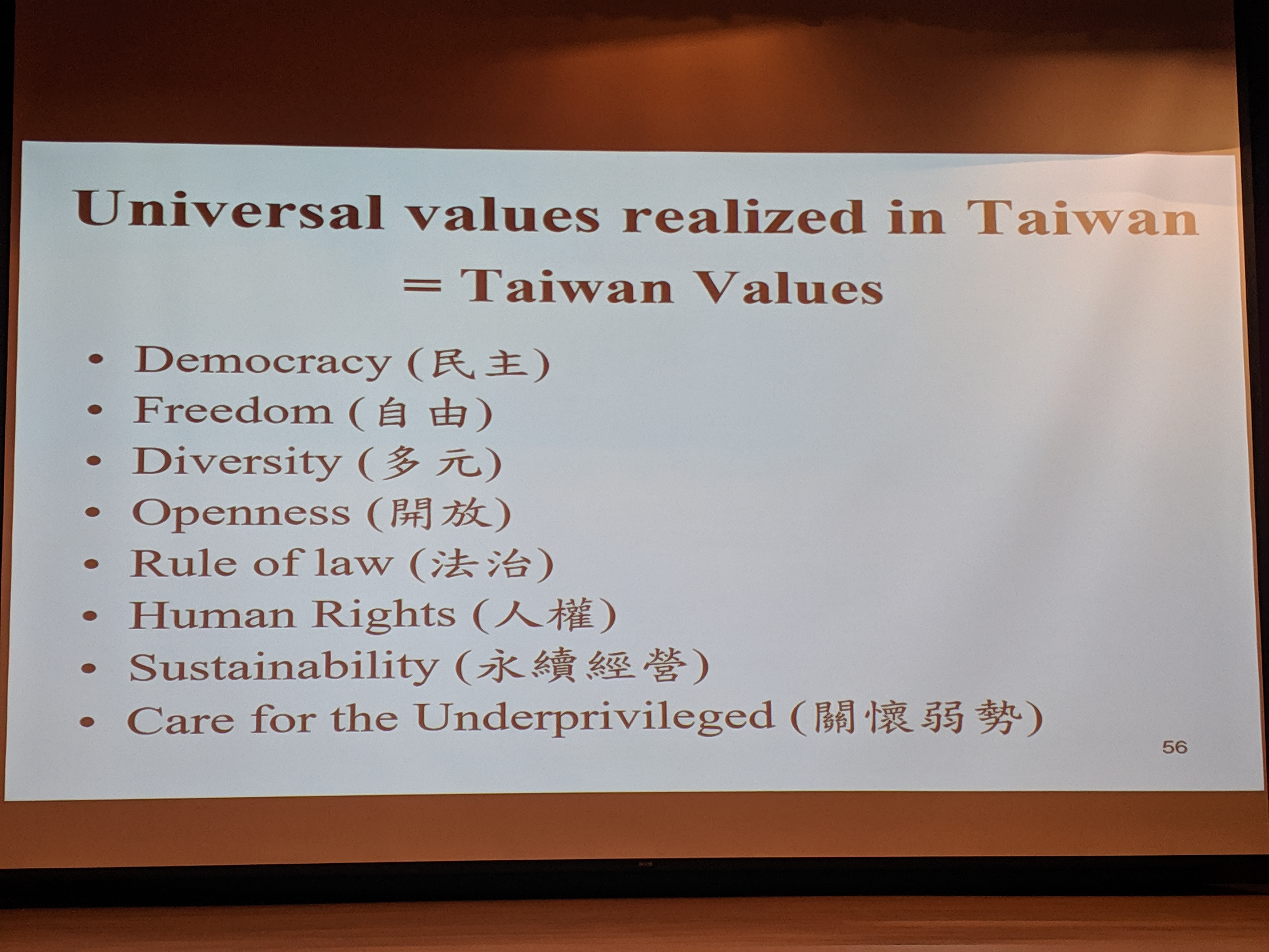 Taiwan-Value